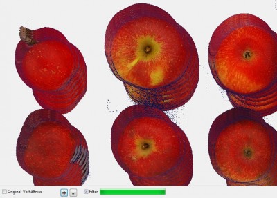 Gefiltertes Bild; hin- und her geschoben, um Transparenzproblem zu zeigen