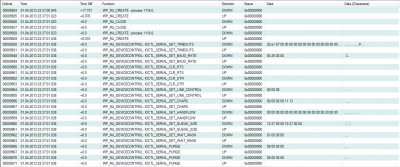Sceenshot vom COM-log