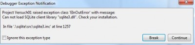 sqlite3.dll fehlt im Programmverzeichnis