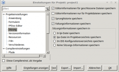Screenshot 2, Einstellungen wie gewünscht anpassen.