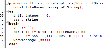 Der Quellcode in Lazarus