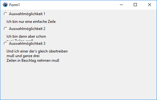 Dynamisch generierte Labels