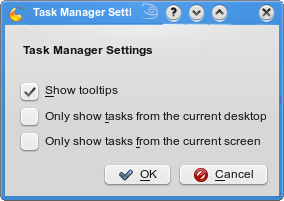Task manager settings